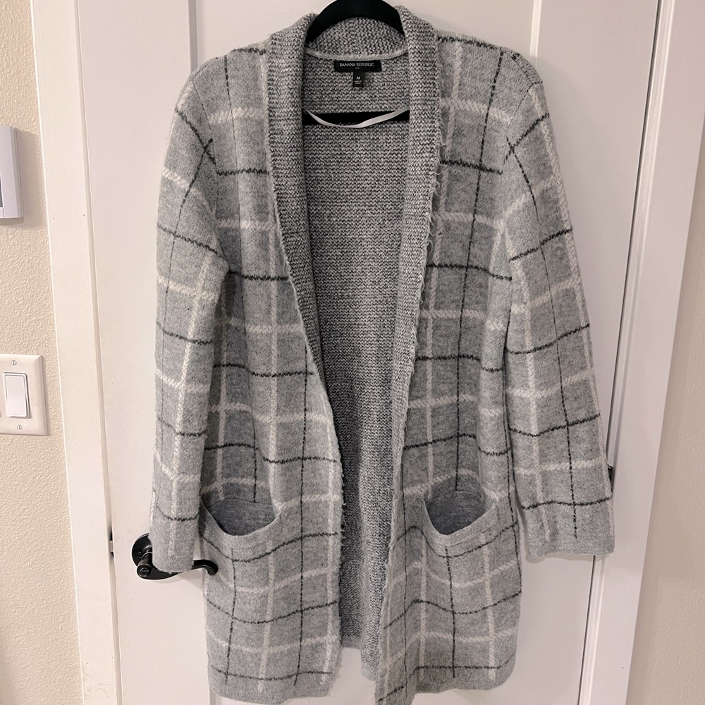 Super Soft Banana Republic Long Sweater Jacketet